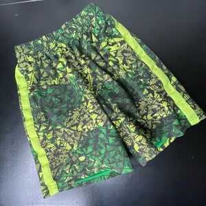 Champion Boy’s Green and Black Patterned swim trunks